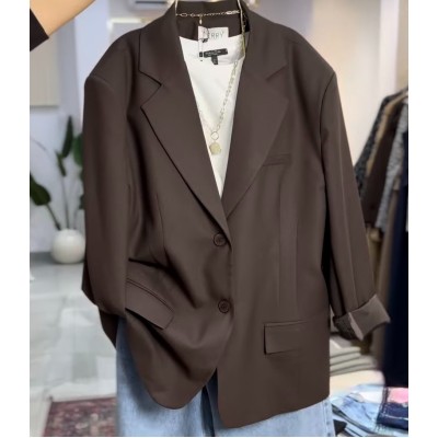 Oversize Ceket (Kahve)