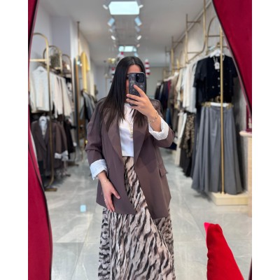 Blazer Ceket (Kahve)